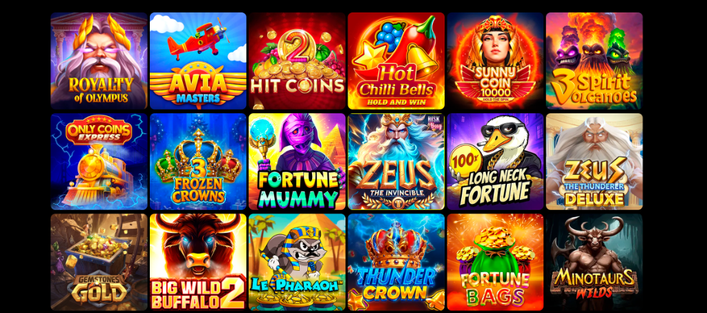 Каталог игровых автоматов — слоты Royalty of Olympus, Zeus, Fortune Mummy и другие